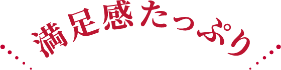 満足感たっぷり