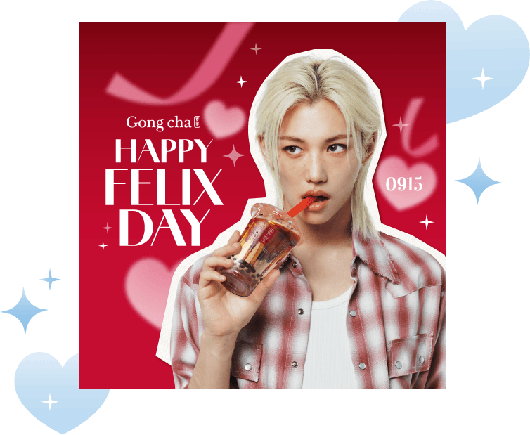Gong cha 貢茶 HAPPY FELIX DAY 0915