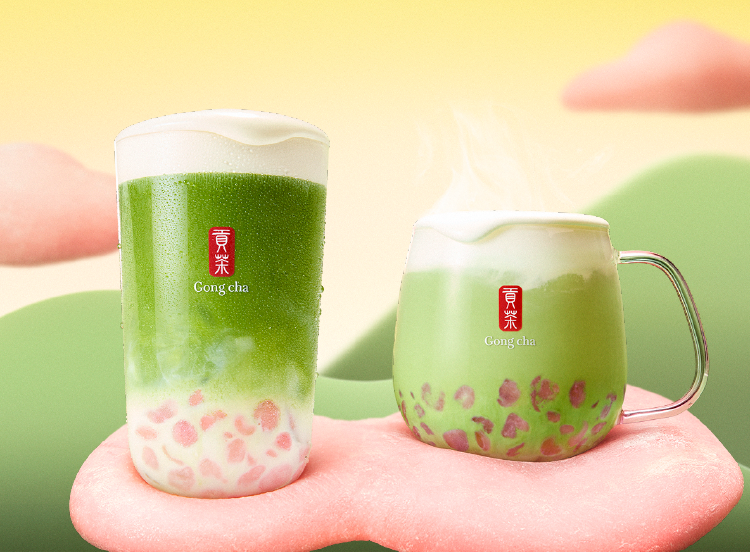 新作] やわやわ、もちもち、福来たる。「もちmochi抹茶」｜ゴンチャ