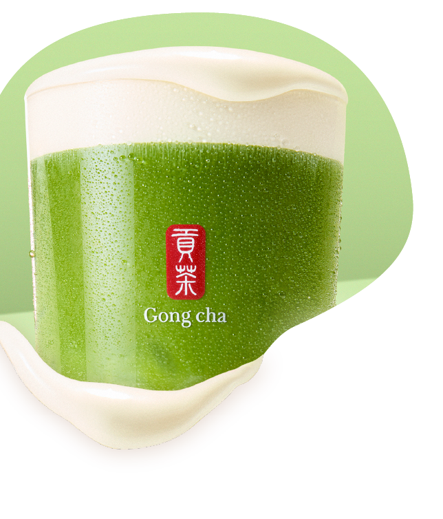 新作] やわやわ、もちもち、福来たる。「もちmochi抹茶」｜ゴンチャ