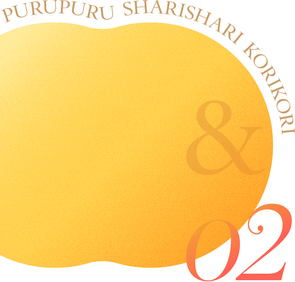 02 PURUPURU  SHARISHARI  KORIKORI