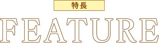 特長 FEATURE